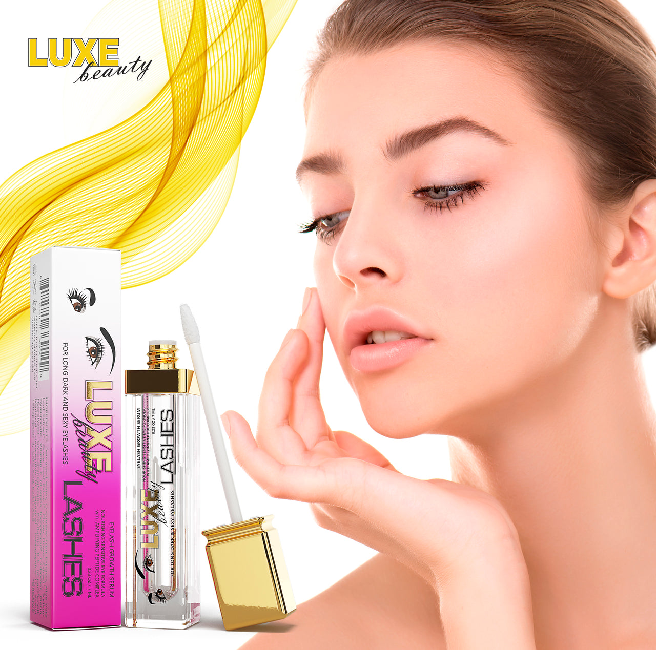 LUXE BEAUTY LASHES™ Nourishing Sensitive Eye Formula for Darker Longer Lashes