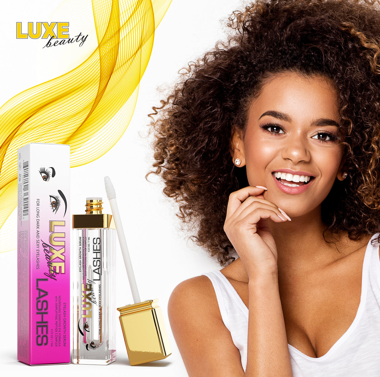 LUXE BEAUTY LASHES™ Nourishing Sensitive Eye Formula for Darker Longer Lashes