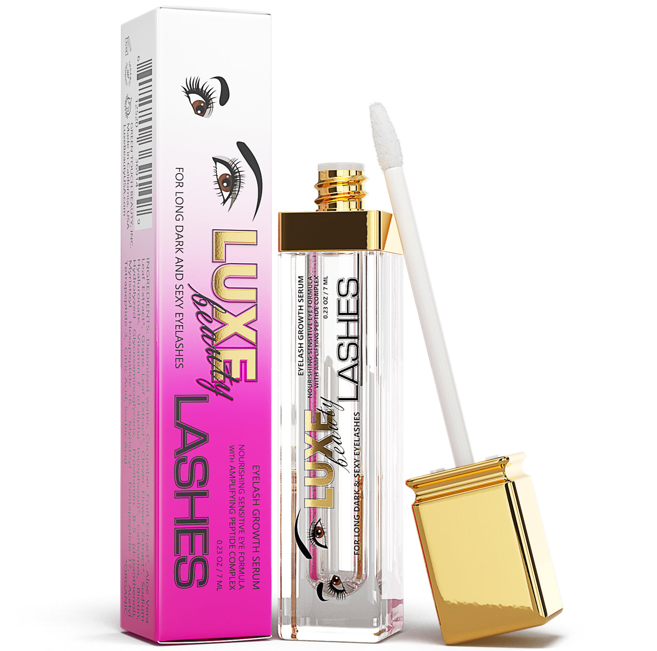 LUXE BEAUTY LASHES™ Nourishing Sensitive Eye Formula for Darker Longer Lashes